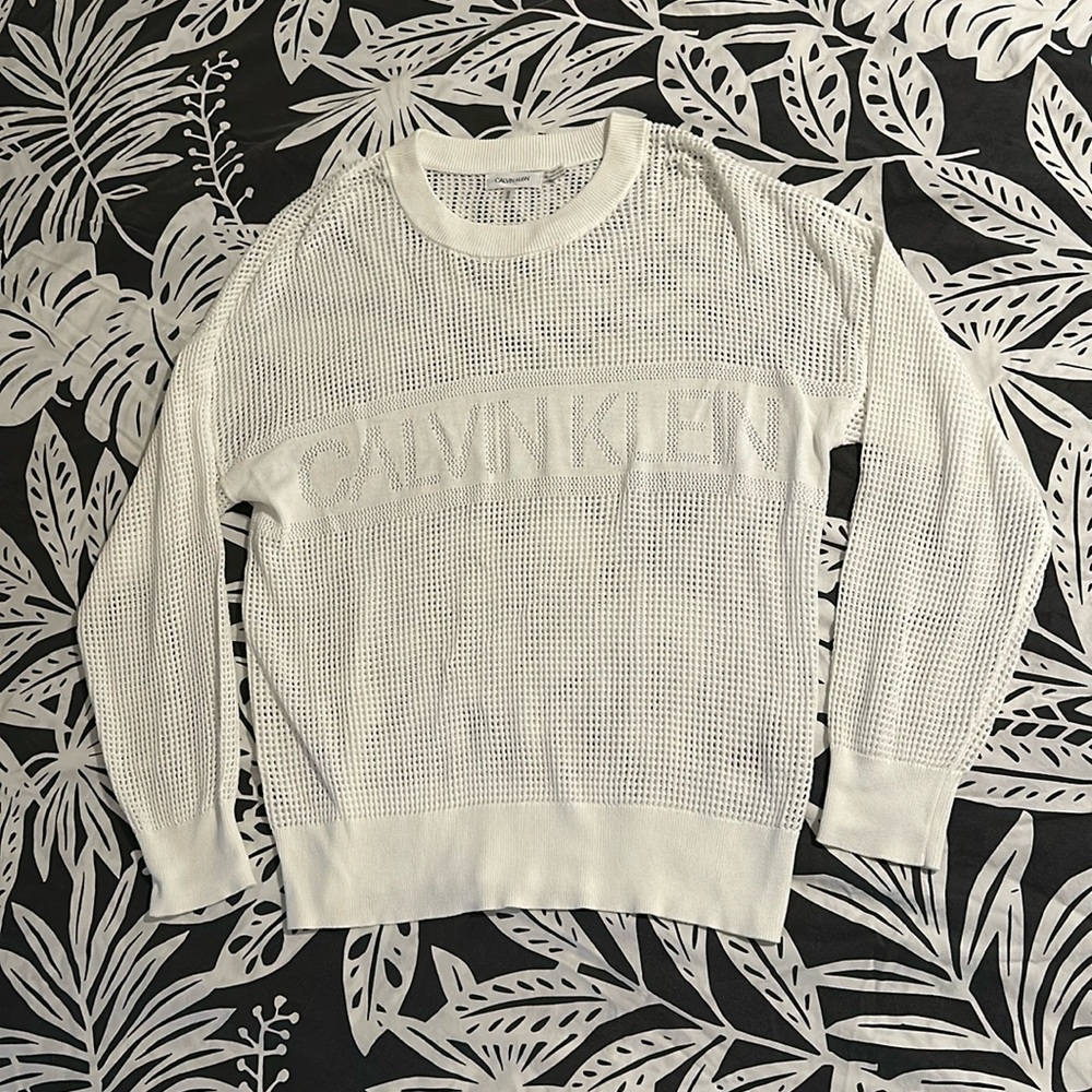 Calvin Klein sheer pull over
